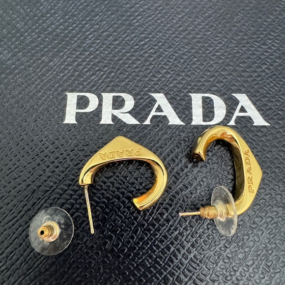Prada Gold Earrings - Picture 3 of 6